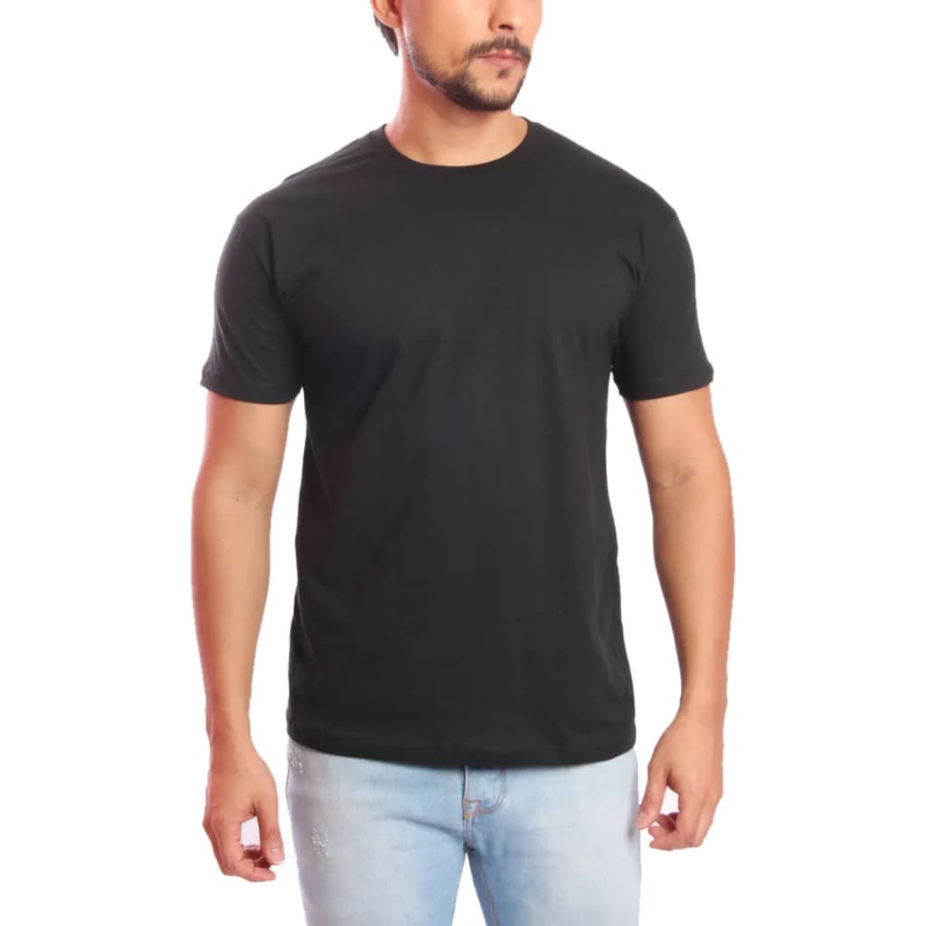 Kit 3 Camisa Masculina Básica Algodão Premium Confortável Durável Casual Sem Transparência