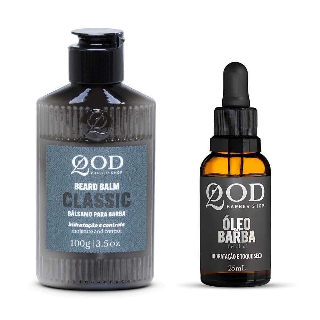 Kit de Barba - Beard Balm + Óleo Hidratante Para Barba QOD Barber Shop