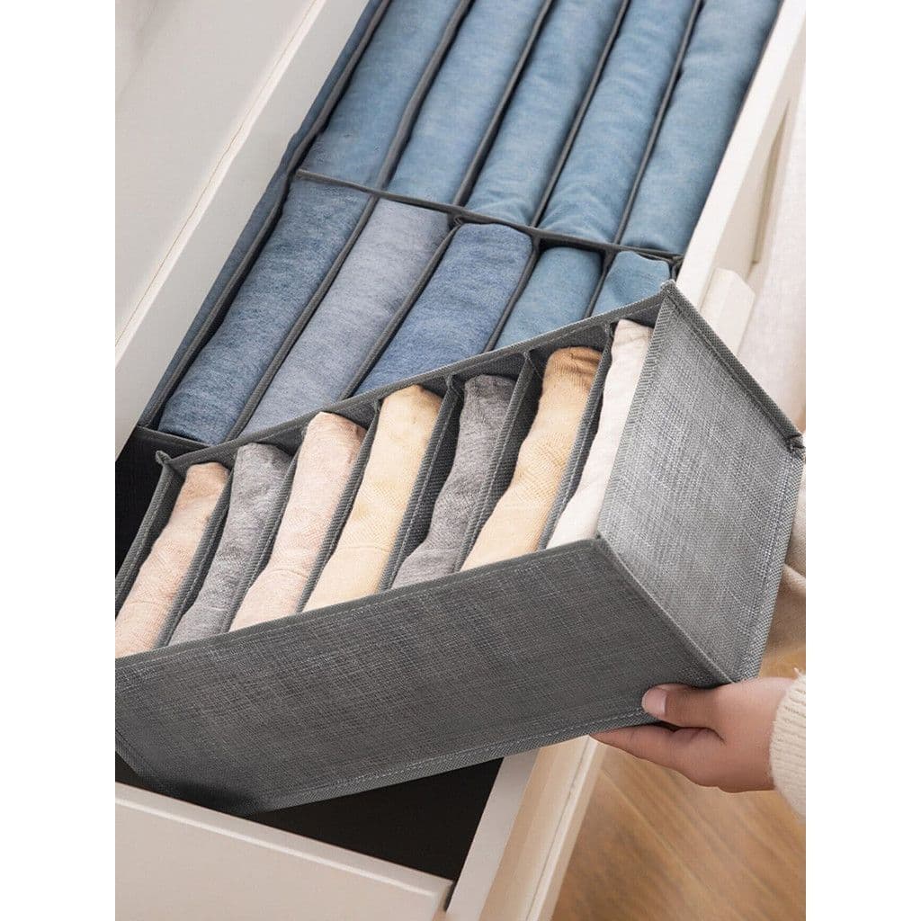 Organizador de Gaveta de Compartimentos Armário Quarto Meia Calcinha Cueca Roupa Intima Cesto Sutiã