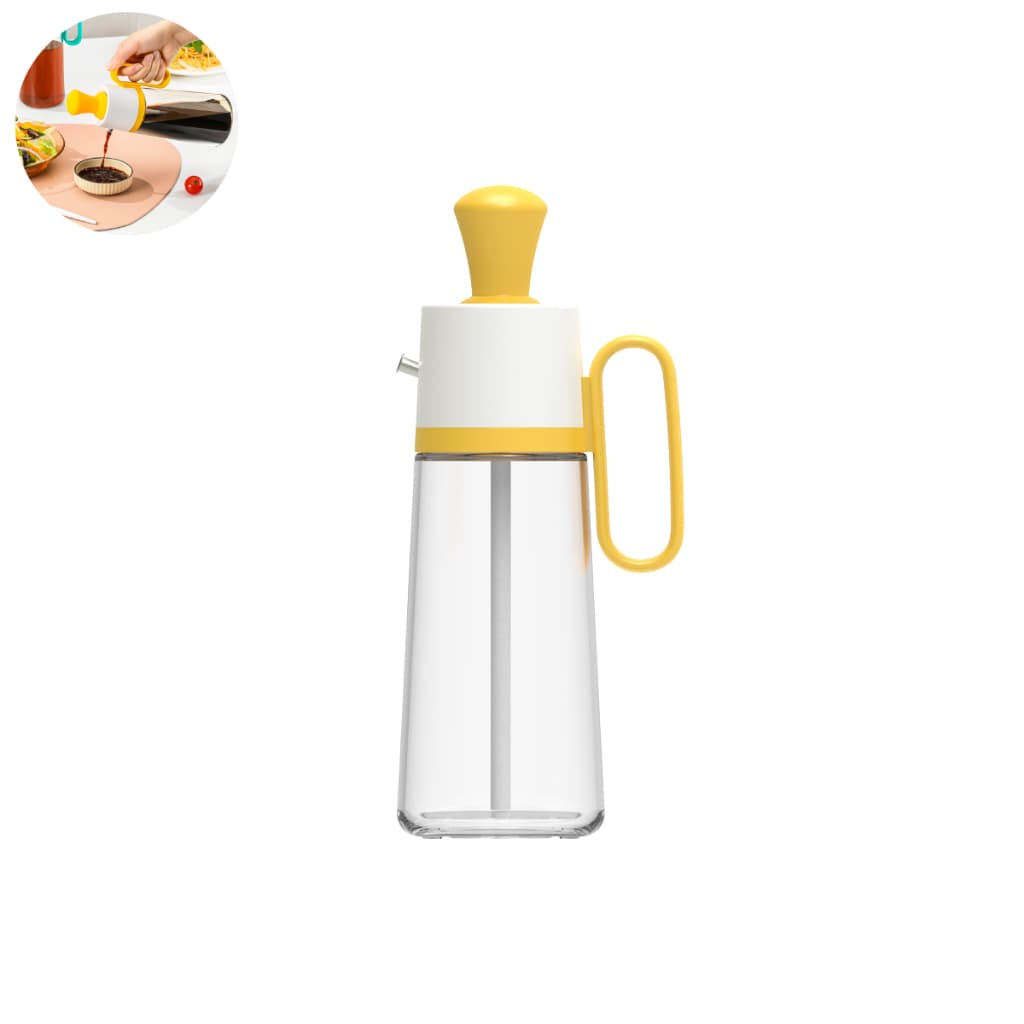 Garrafa De Vidro Porta Óleo Vinagre Shoio Com Pincel Culinário Dispensador 500ML Multiuso Cor Sortida