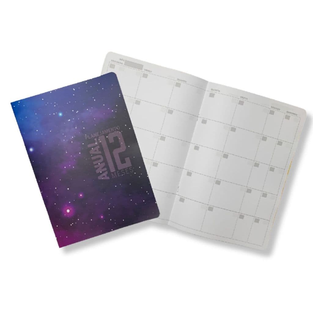 Planner Agenda Anual Mensal Céu Estrela ml