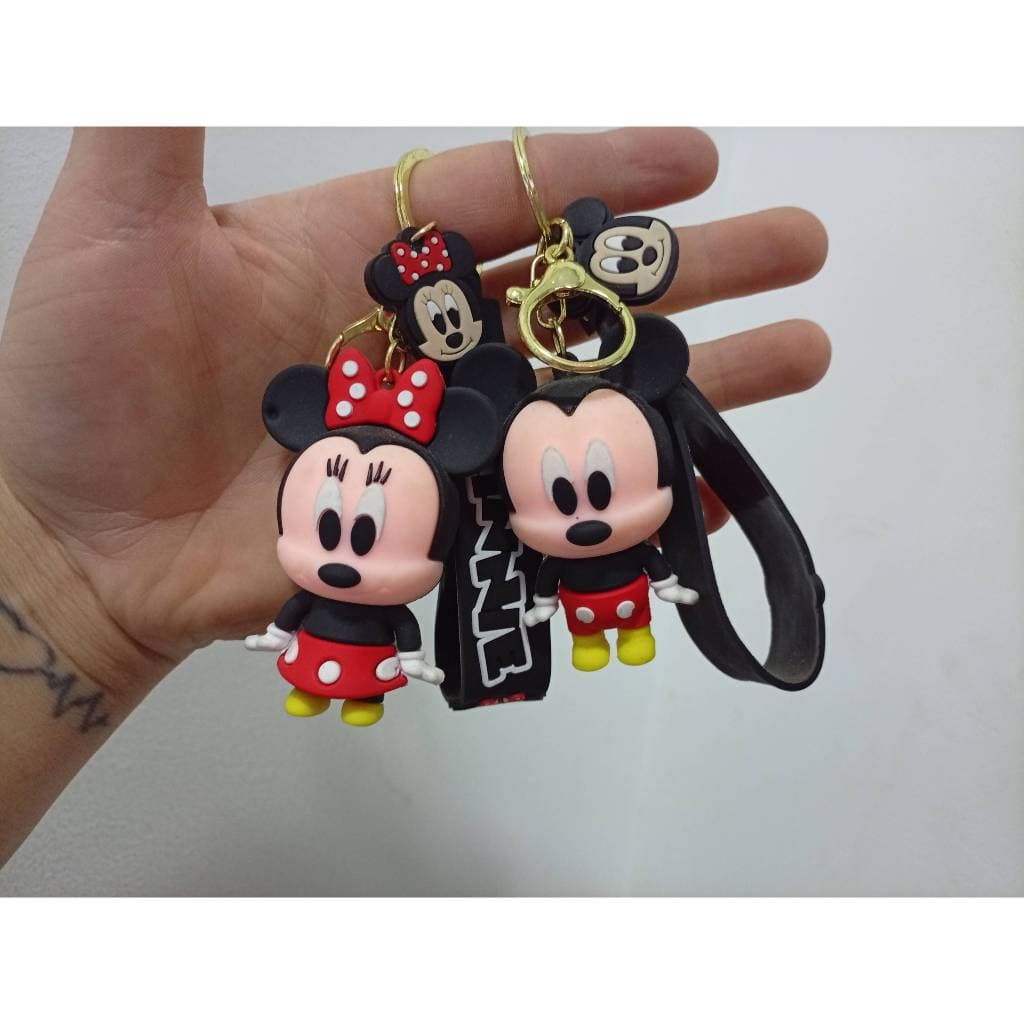 Chaveiro Emborrachado  Mickey e Minnie