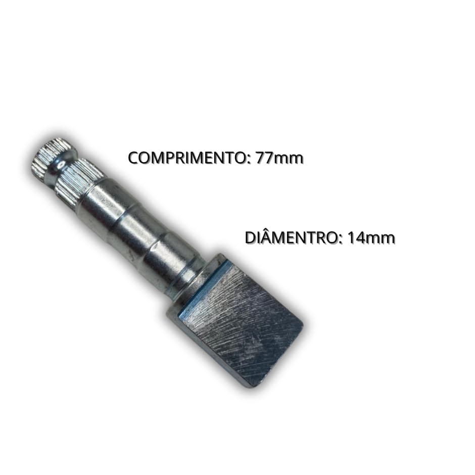 Eixo Espelho Freio Cbx250 Twister Excêntrico Lona