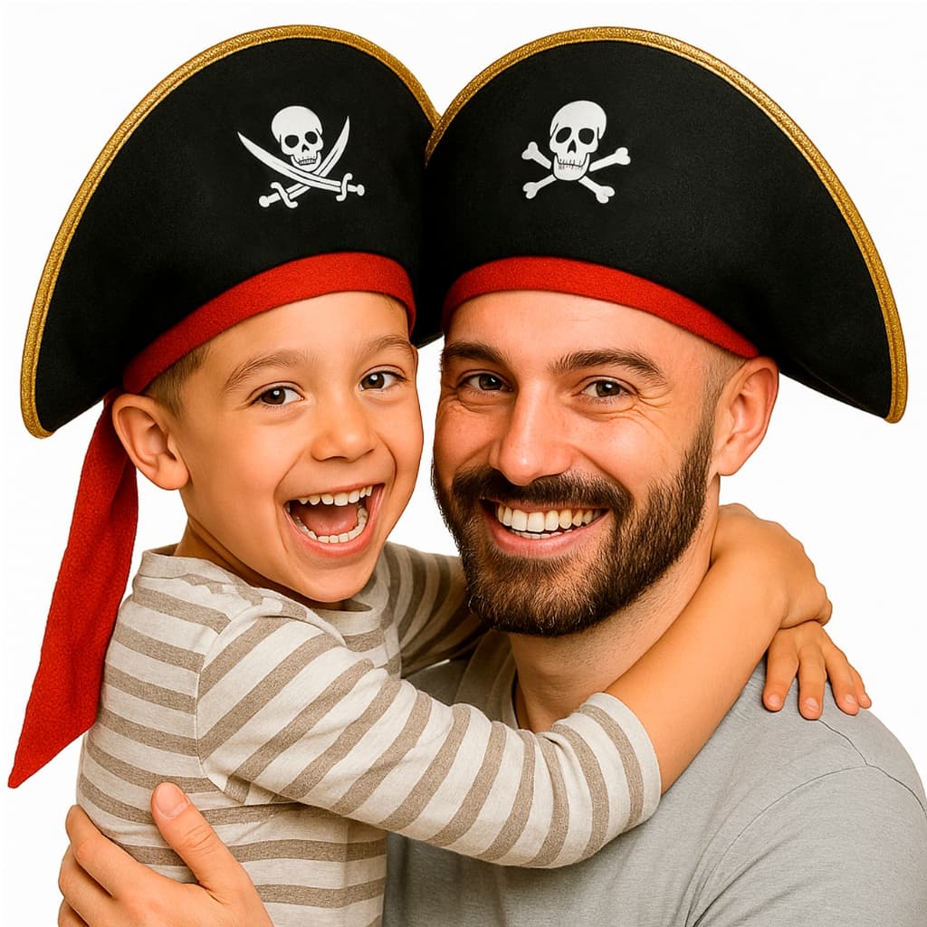 Chapéu de Pirata Adulto ou Infantil Capitão Marujo Fantasia de Halloween Carnaval Festa Cosplay Evento Crianças