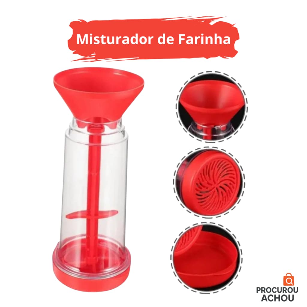Misturador de Farinha e Tapioca Rotativo com Peneira