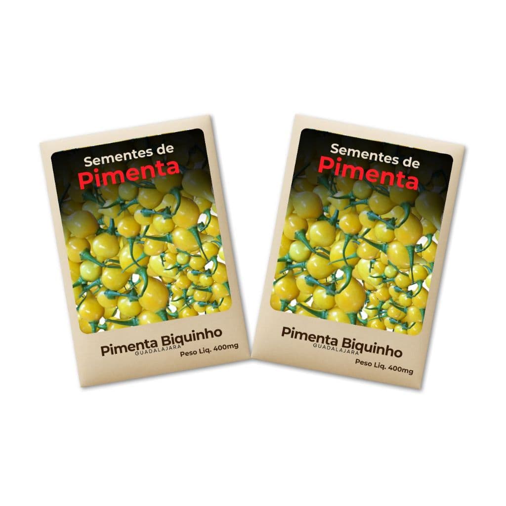 Semente Pimenta Biquinho Para hortas urbanas e domésticas - Combo 2un