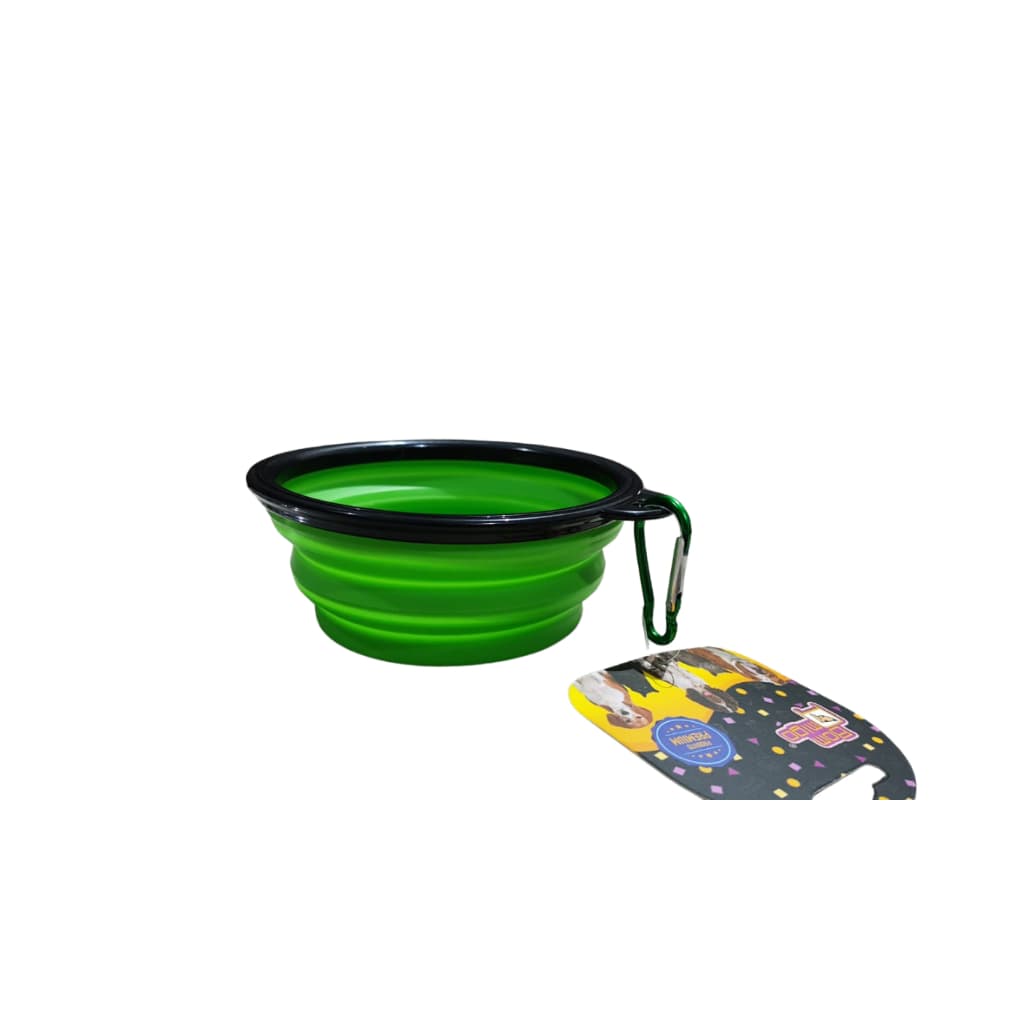 Comedouro Portátil de Silicone para Pets com Mosquetão- Qualidade Premium - Envio Imediato- Z0024