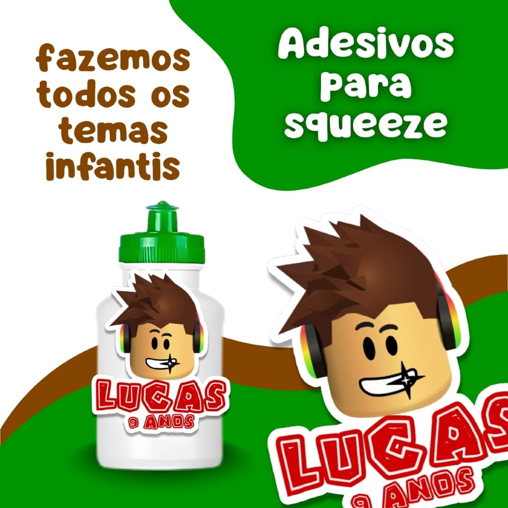 Adesivo Personalizado p/ Festa Infantil – Vinil à Prova D’Água | Copos Brindes com o Nome da Criança