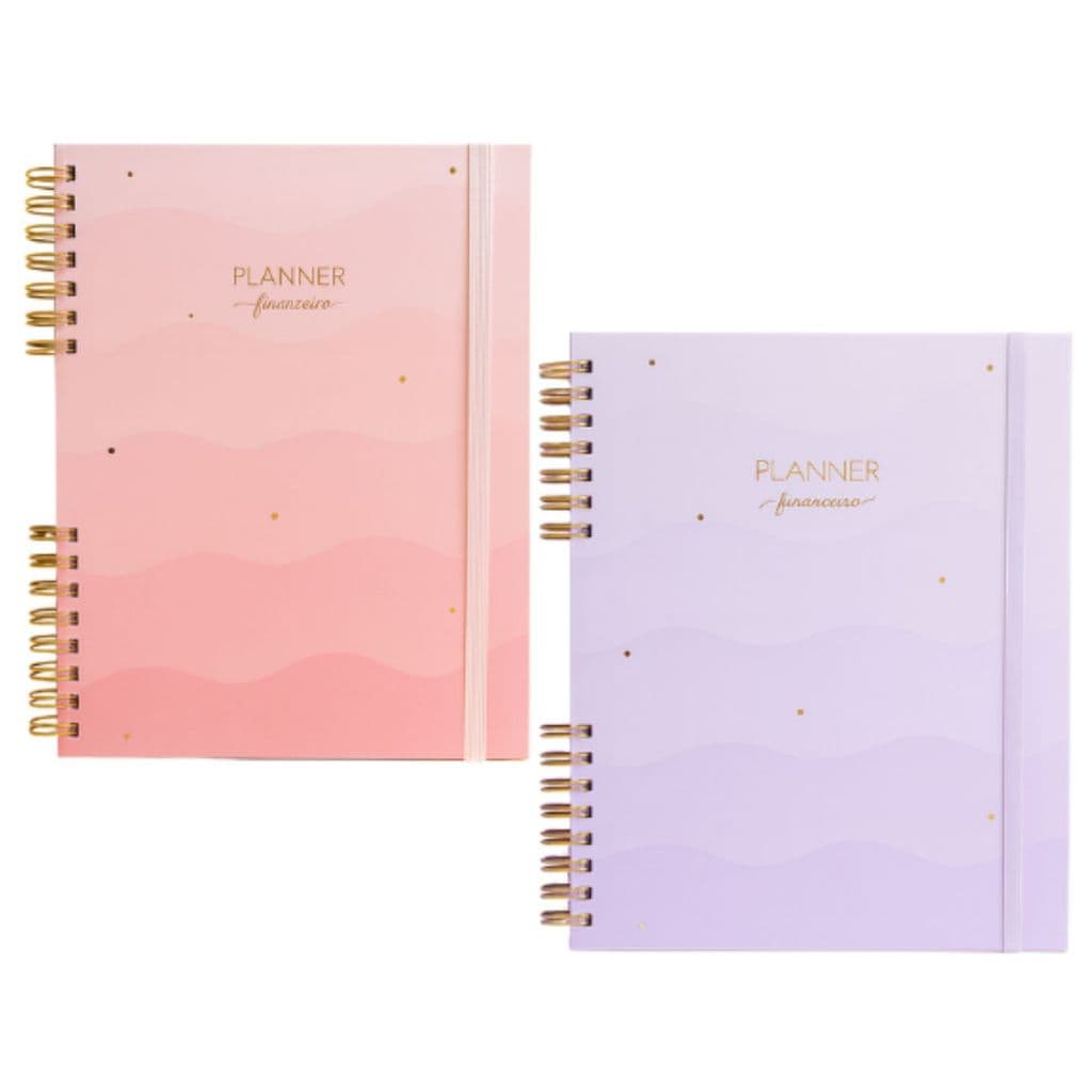 Planner Capa Dura Dreams 17,7x24cm 97pag. c/ Seção Financeira Organização Escolar e Profissional