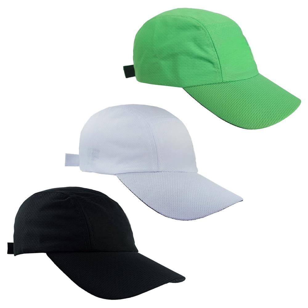 Kit 3 Bonés Esportivo Feminino, Masculino De Aba Curva, Esportivo, Fitness, Musculação