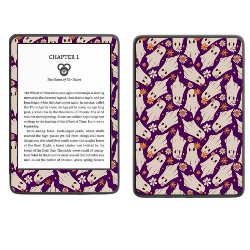 Película Adesiva Skin Kindle COLEÇÃO HALLOWEEN | Vinil Fosco + Adesivos de Brinde