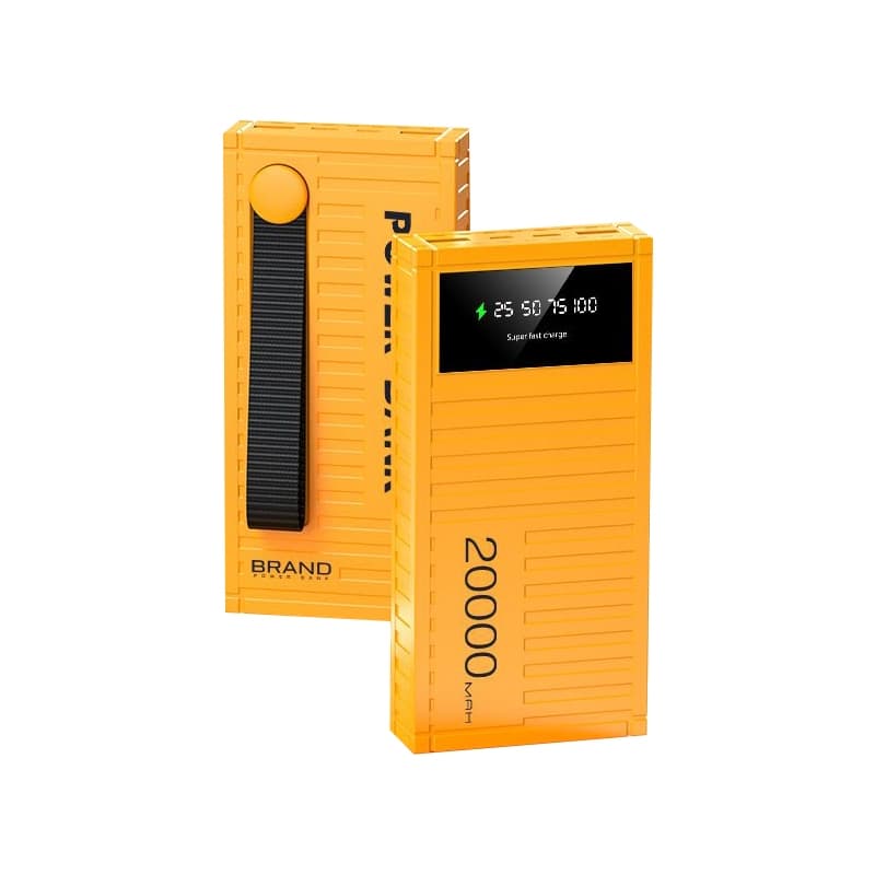 Power Bank 20000mAh Powerbank Carregador Portatil Celular Preto Amarelo carregamento rápido