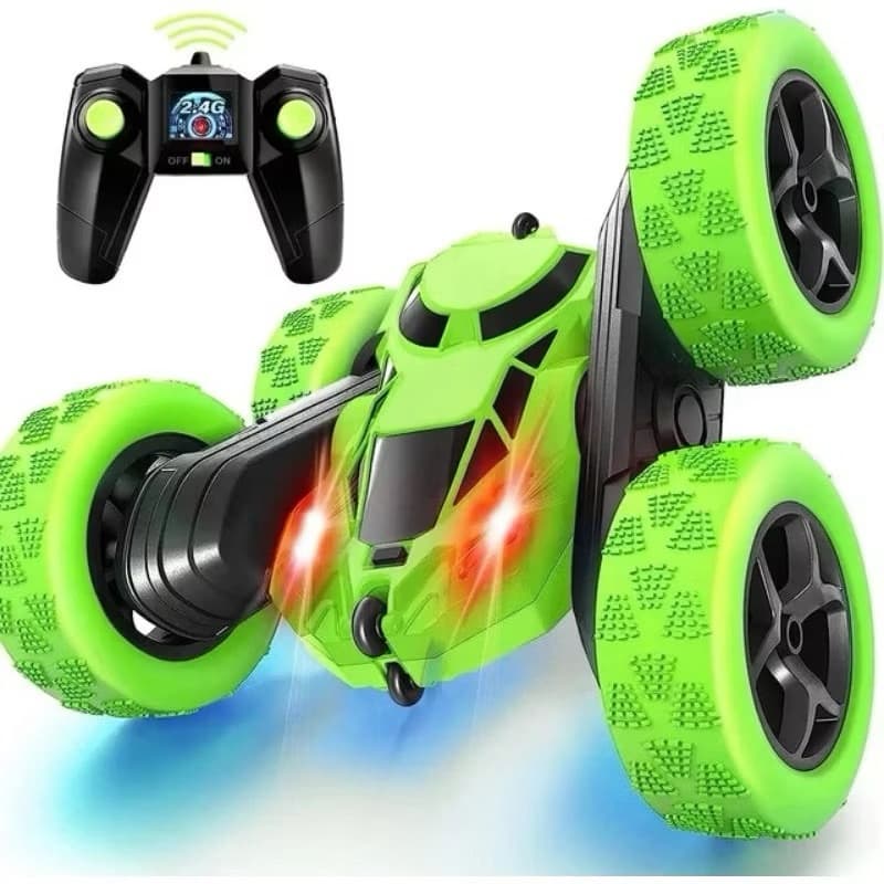 Carro de controle remoto Sided Stunt Car, rotação de 360 graus