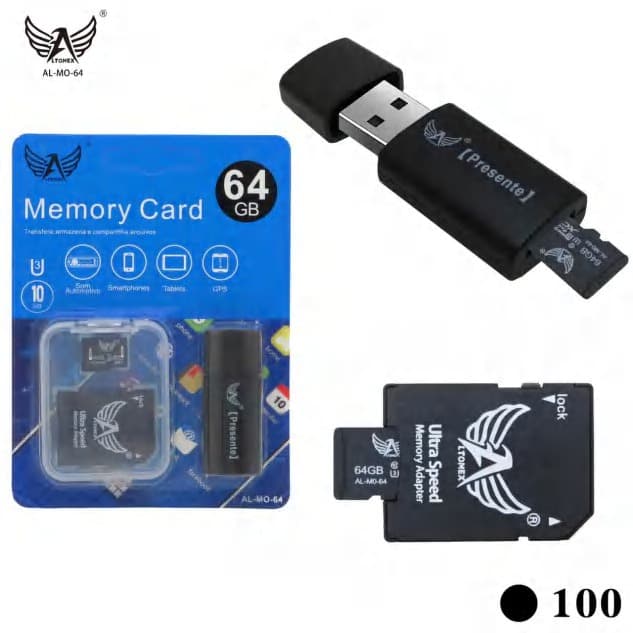 CARTÃO DE MEMÓRIA MICRO SD AL-MO-4GB/8GB/16GB/32GB/64GB/128GB USB altomex original