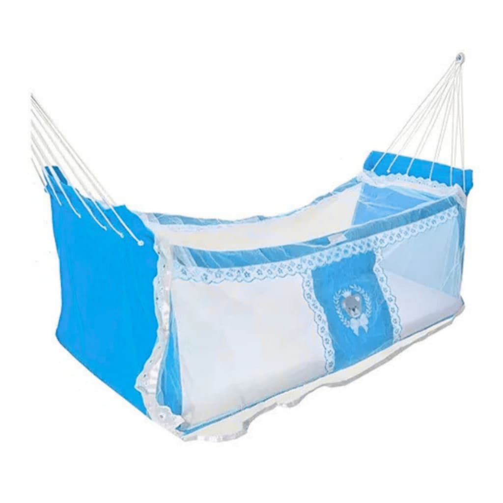 Rede berço para Bebe Chiqueirinho Mosquiteiro Portátil oferta BORDADA OU LISA