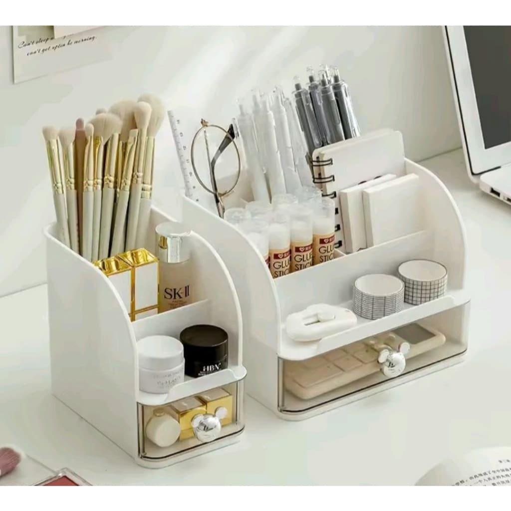 Organizador de Mesa Multifuncional com Gaveta 4 OU 7 Compartimentos.