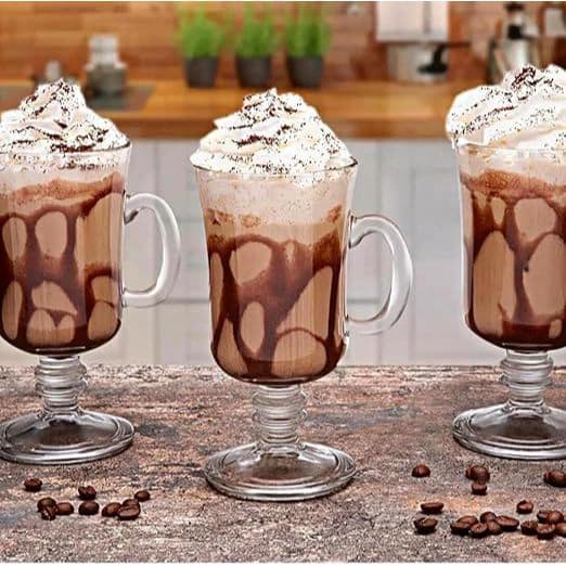 Kit Canecas Xicaras taças Irish Coffee 120ml Capuccino Royal Nespresso