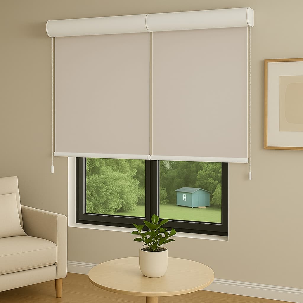 Persiana Cortina Rolo Tecido Blackout Bandô 150x140cm de Altura 2F Sala Quarto Escritório Blecaute