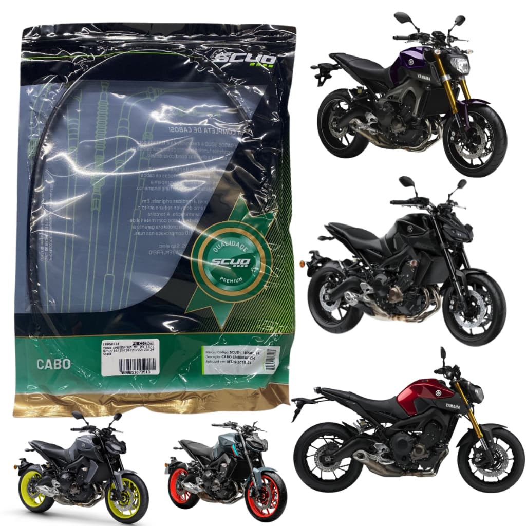 Cabo Embreagem Yamaha Mt 09 Mt09 2015 2016 2017 2018 2019 2020 2021 2022 2023 2024 2025 Scud