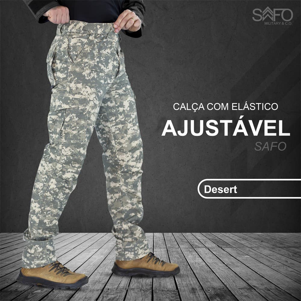 Calça Cargo Defender Safo Digital Desert Ripstop UV50+