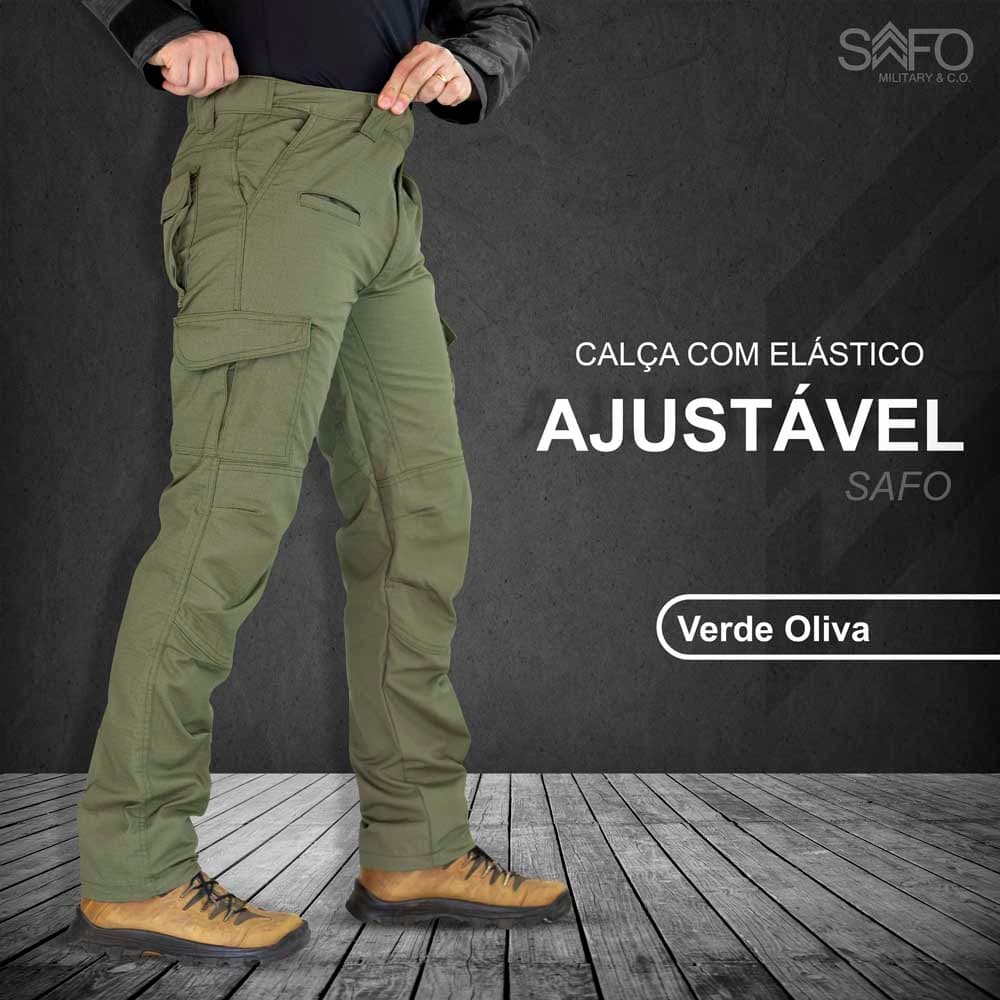 Calça Cargo Defender Safo Ripstop 8 Bolsos Proteção UV50+