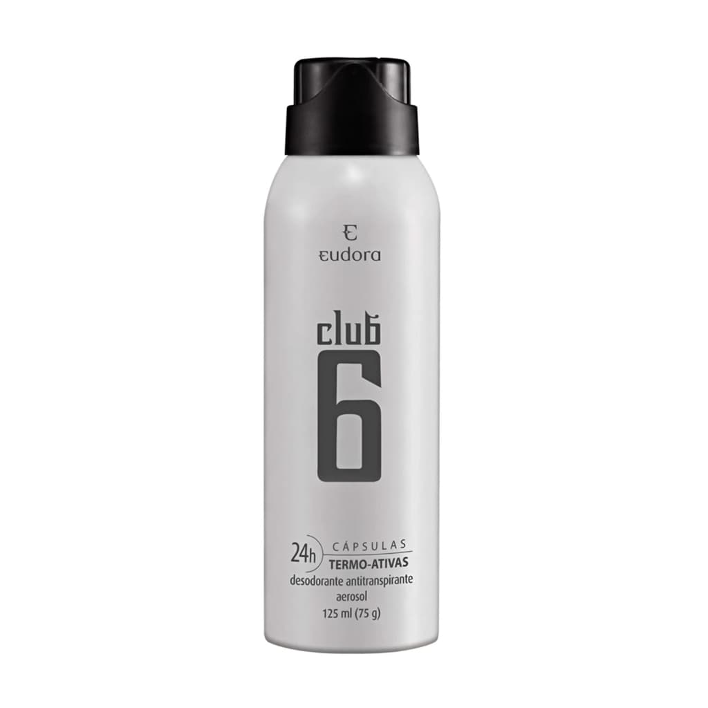 Club 6 Desodorante Antitranspirante Aerossol Masculino 75g/125ml