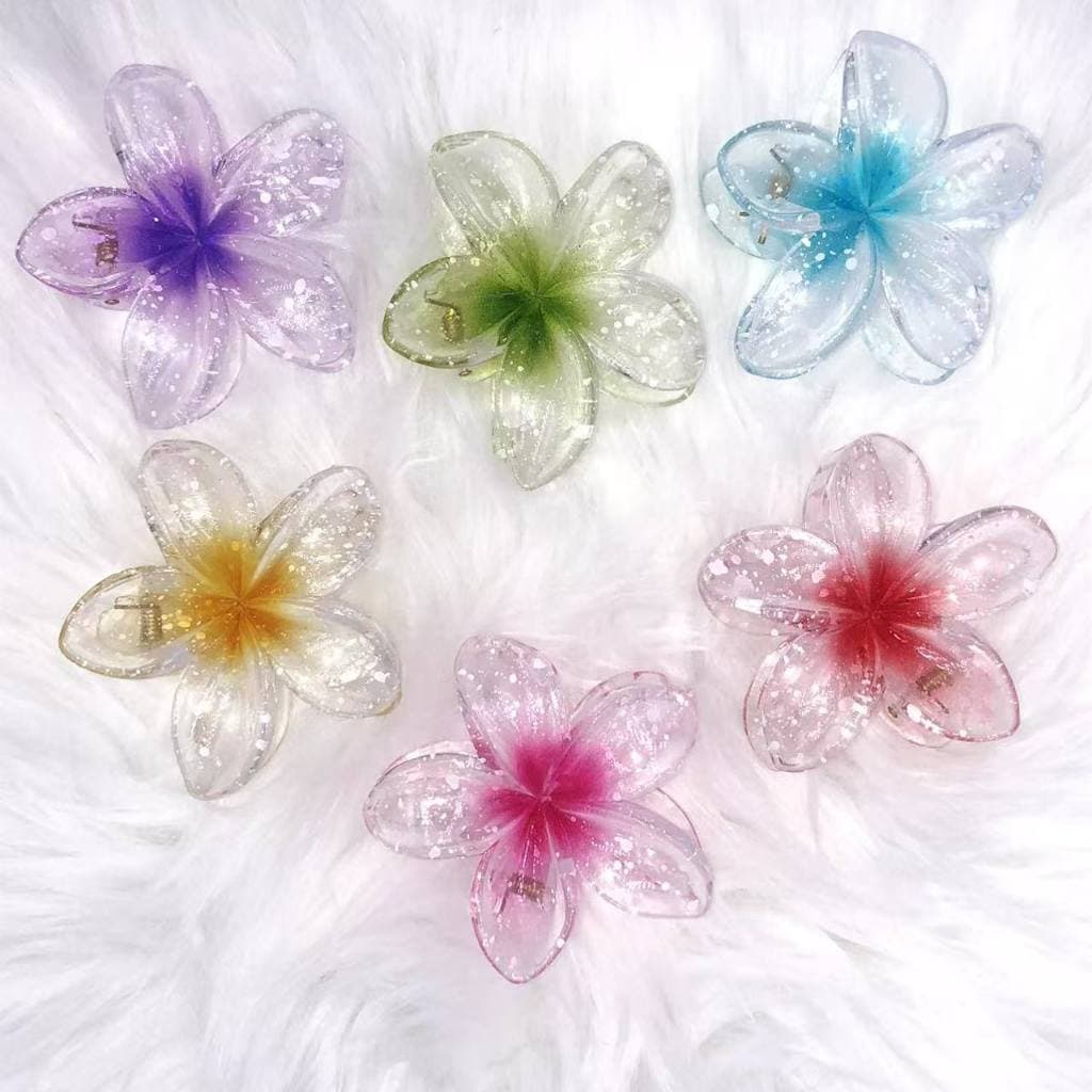 Grampo De Cabelo Flor （8cm）De Feriado De Praia Barrettes Acessórios piranha e presilha flor