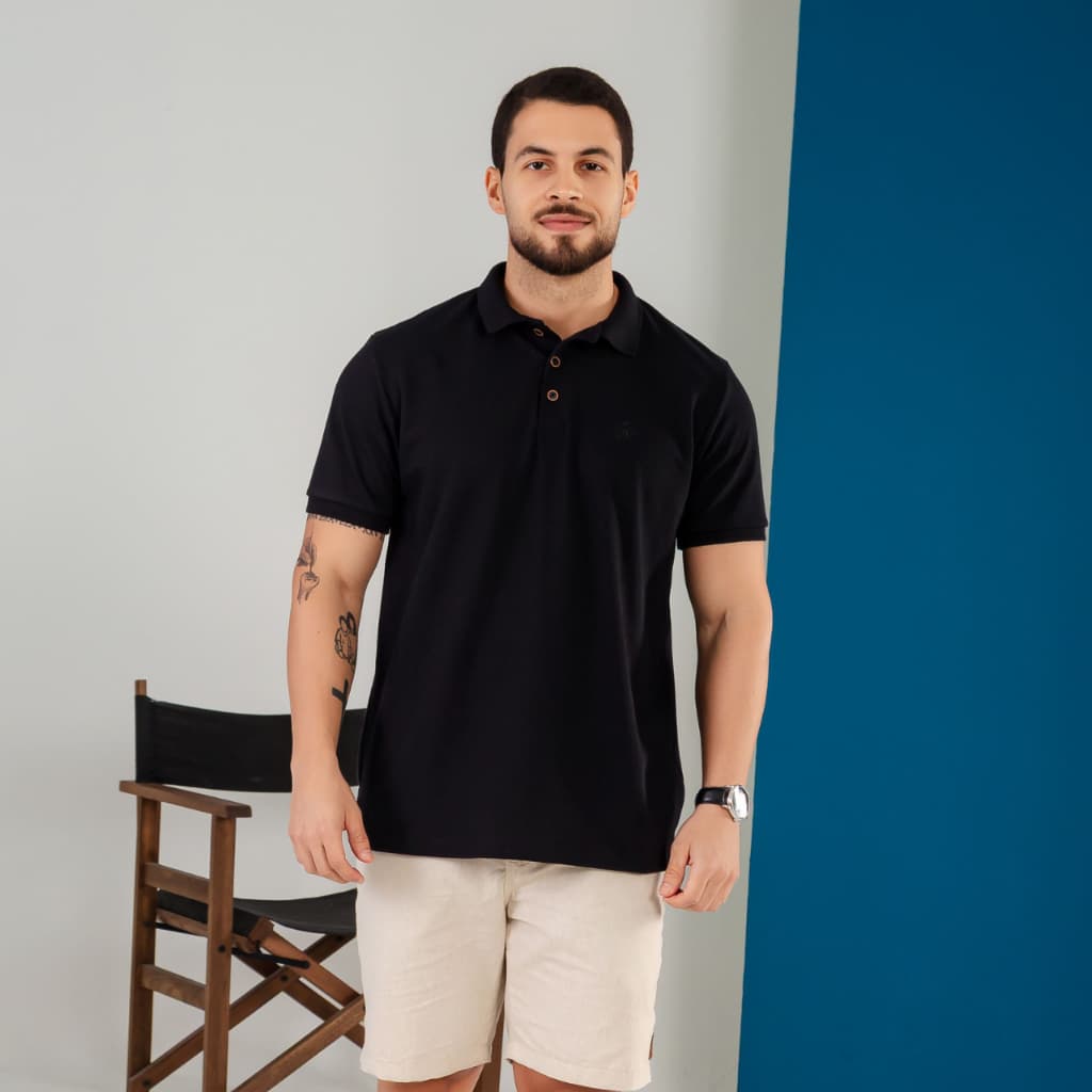 Polo Masculina Haryn em Piquet Premium Confortável Casual