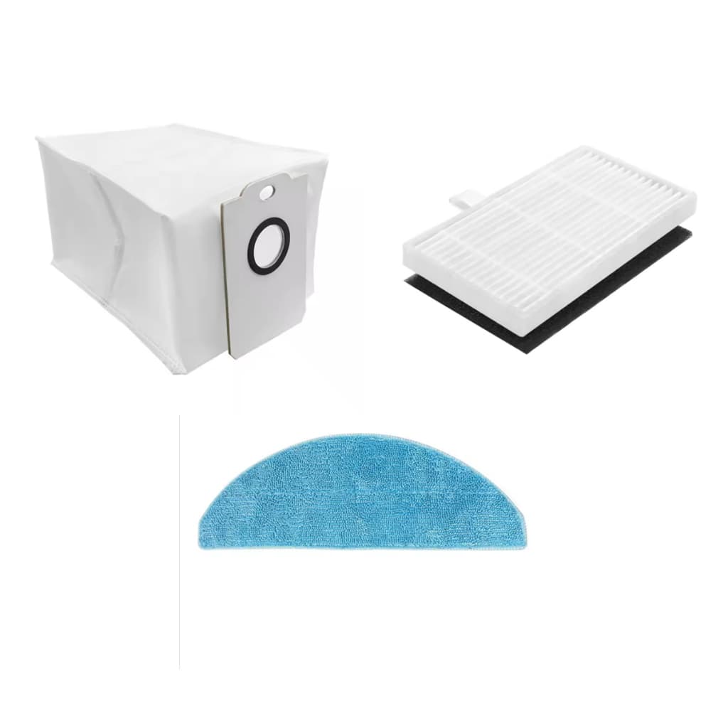 Kit de Peças para Robô Aspirador Kabum Smart 900 (1 Saco de Poeira + 1 Pano MOP + 1 Filtro HEPA)