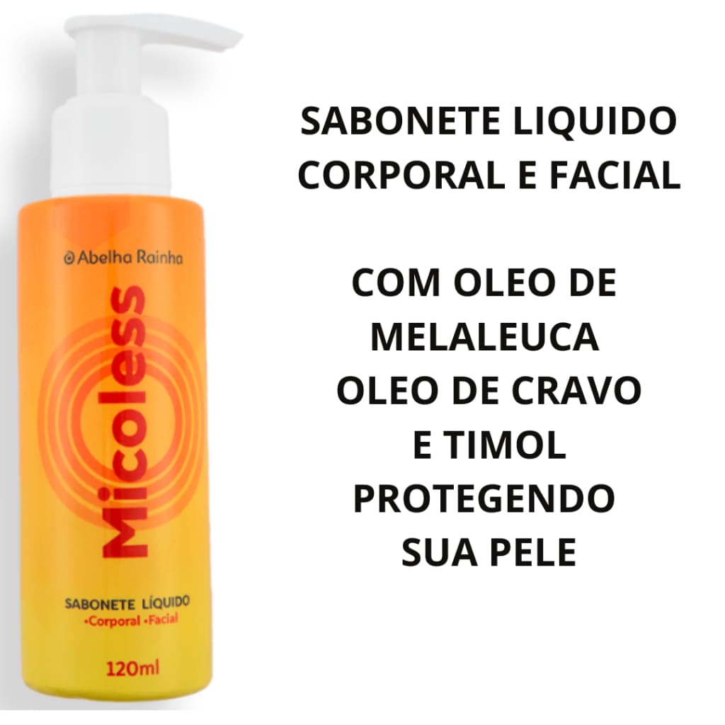 Sabonete facial e corporal micoless 120 ml