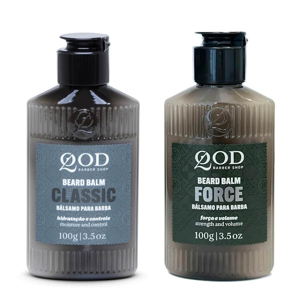 Kit Com 2 Balm Para Barba Qod - Balm Classic E Fortalecedor Force