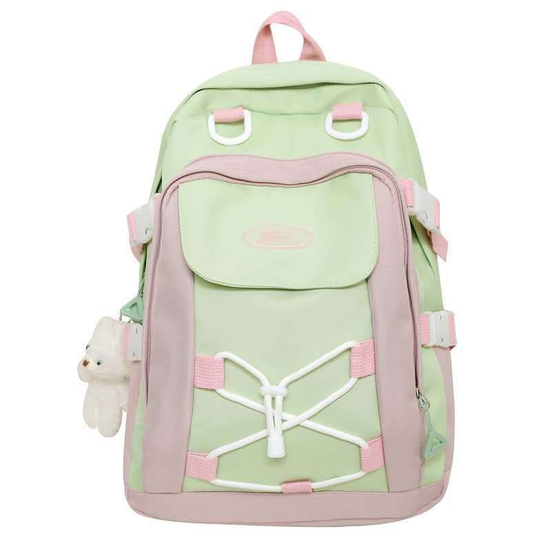 Nicho Design sentido grande tamanho pequeno mochila feminina estudante menina Retro mochila de alto valor feminino