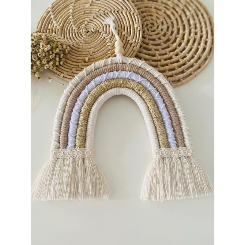 Arco Íris em Macramê - Decoração Infantil - Decoração Artesanal - Boho Chic