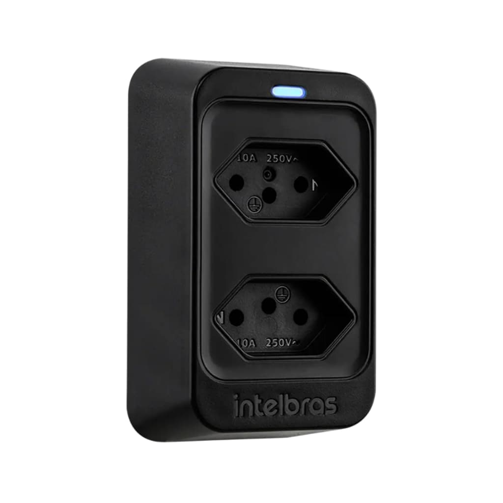 DPS Filtro de Linha 2 Tomadas Dispositivo Protetor Surto Elétrico Eps302 Bilvolt 110/220 3 Pinos