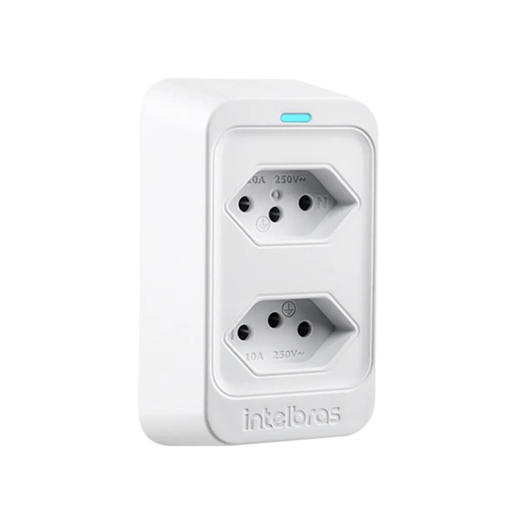 DPS Filtro de Linha 2 Tomadas Dispositivo Protetor Surto Elétrico Eps302 Bilvolt 110/220 3 Pinos