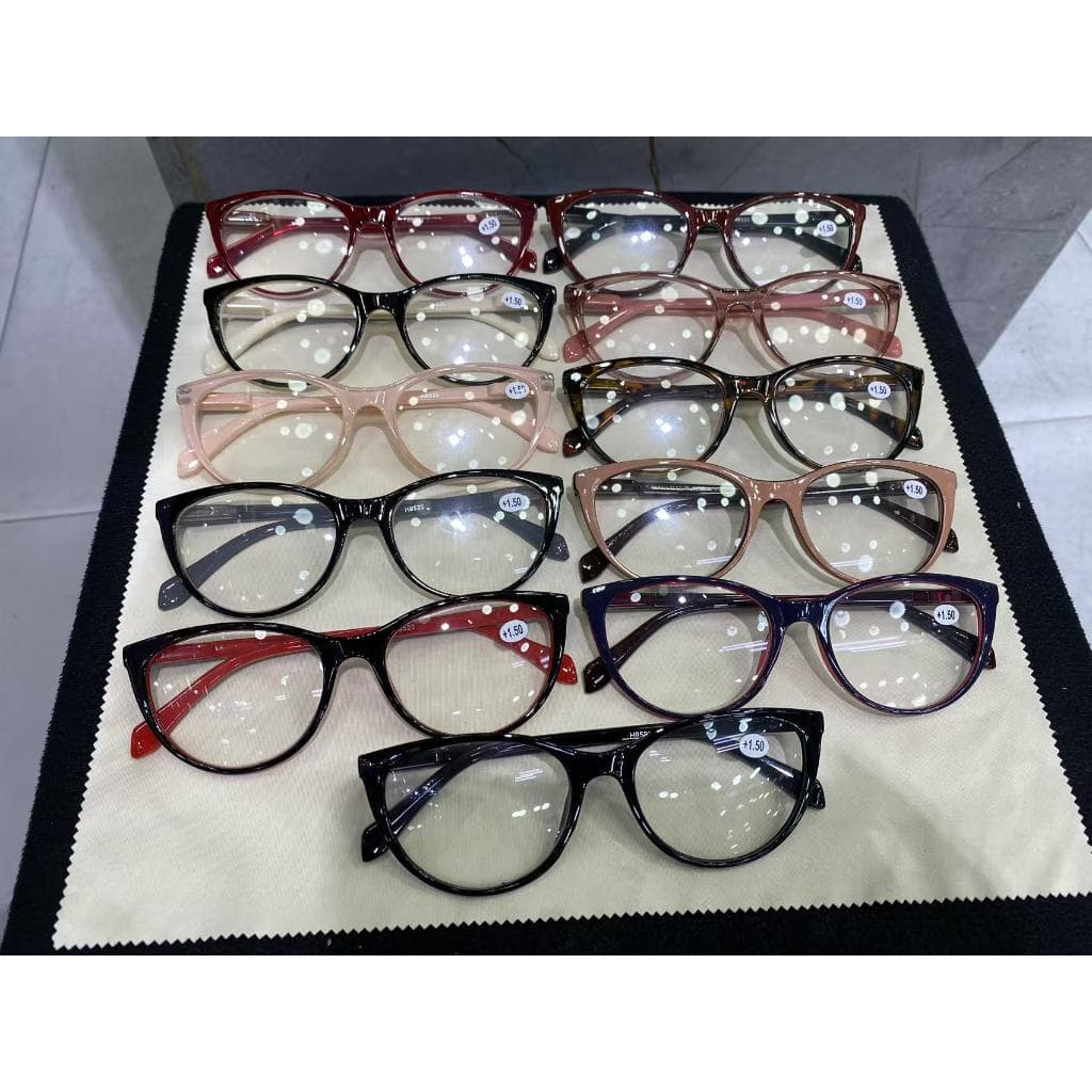 Promocao oculos pra perto leitura de grau H9520 oval gatinho feminino liquidacao estoque