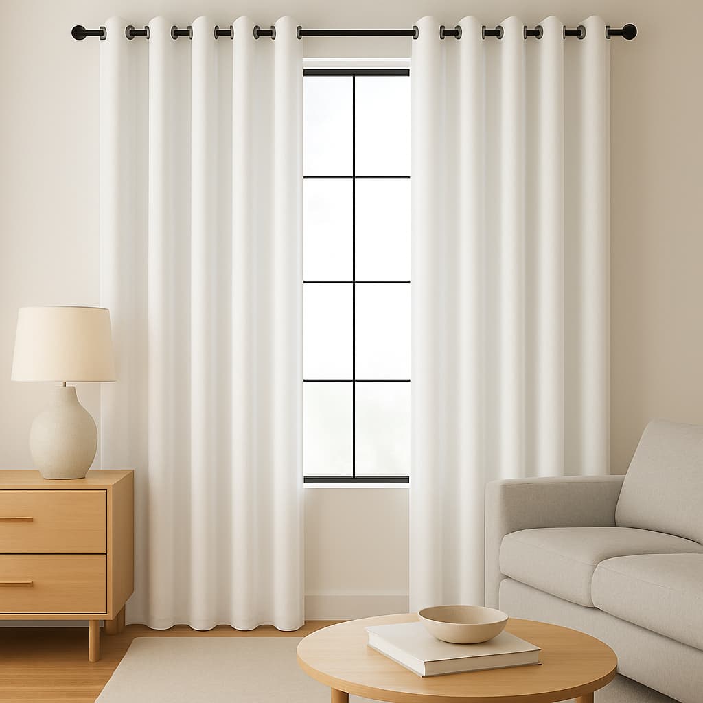 Cortina Oxford para Sala Quarto 3 metros para varão simples de 2,00mts