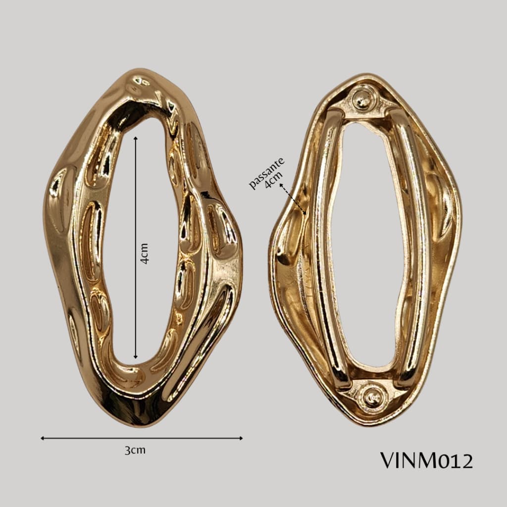 FIVELAS PASSANTES ORAGANICA METAL PARA CINTO ROUPA BIQUINI MODA GERAL