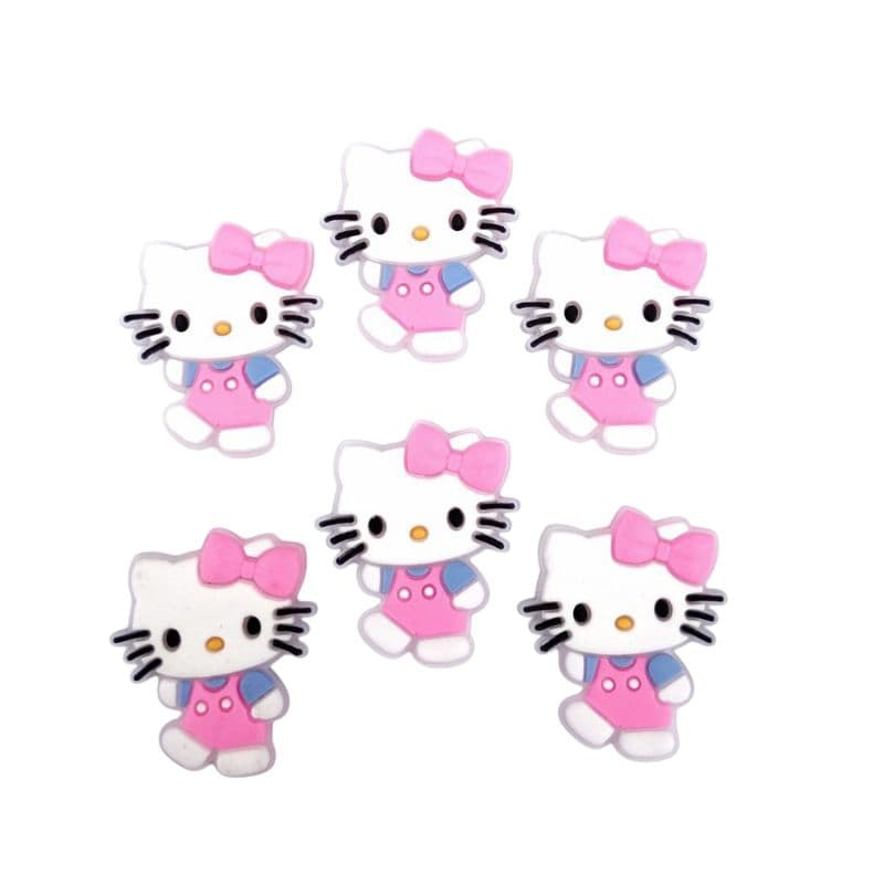 6uni aplique Emborrachado Infantil hellokity Artesanato LaçosTiaras prendedores presilhas bolsas chinelos tiaras  DIY