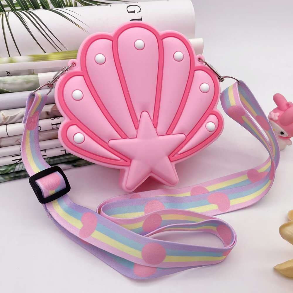 Bolsa De Silicone Infantil Criança Concha NOVO