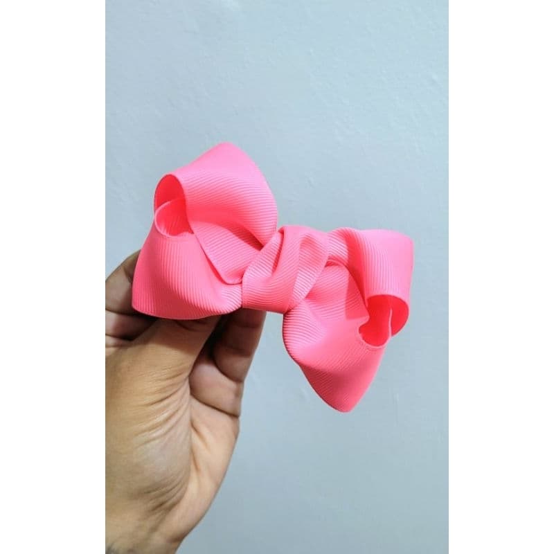Laço de cabelo infantil Boutique na fita de gorgurão