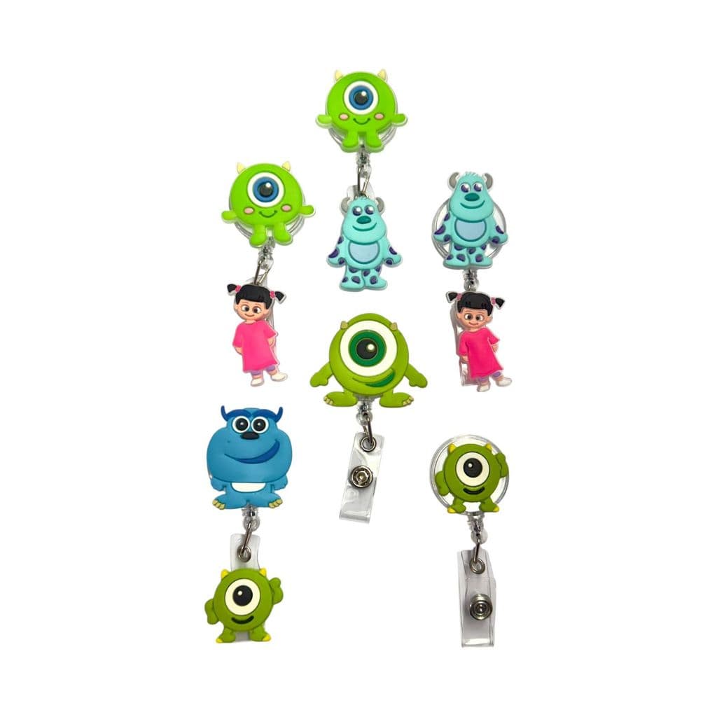 Roller clip - Porta Cracha Retrátil de personagem - Monstros S.A.