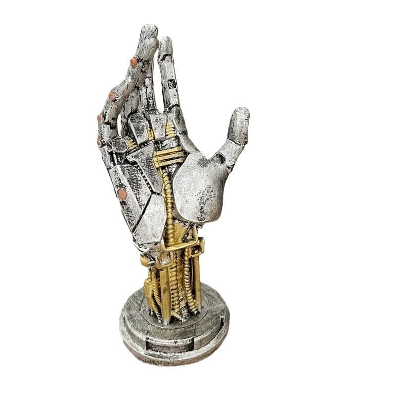 Suporte Mão Robô Cyberpunk PVC - Suporte para controle, Headphone e acessórios, decoração
