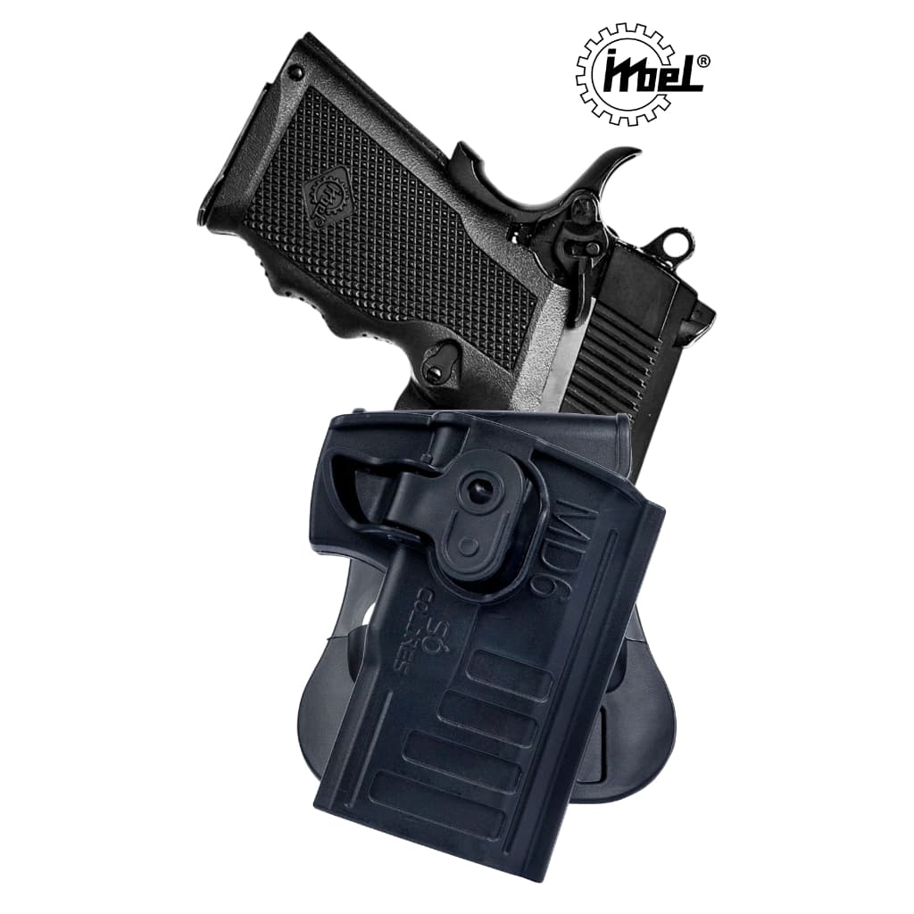 Coldre Destro Ostensivo C/ trava para Pistola Imbel MD6 SC027D