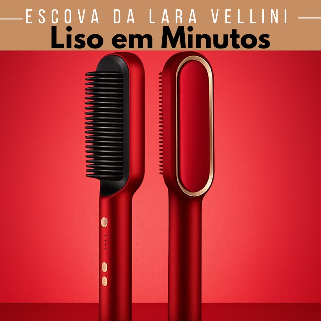Escova Alisadora 5 em 1 Bivolt | Alisa, Hidrata & Anti-Frizz