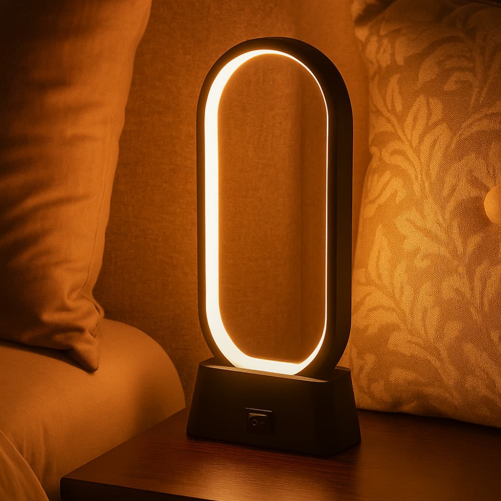 Abajur Quarto Luminária de Mesa Led Moderna Minimalista Decoração de Luxo Luz Quente Confortável