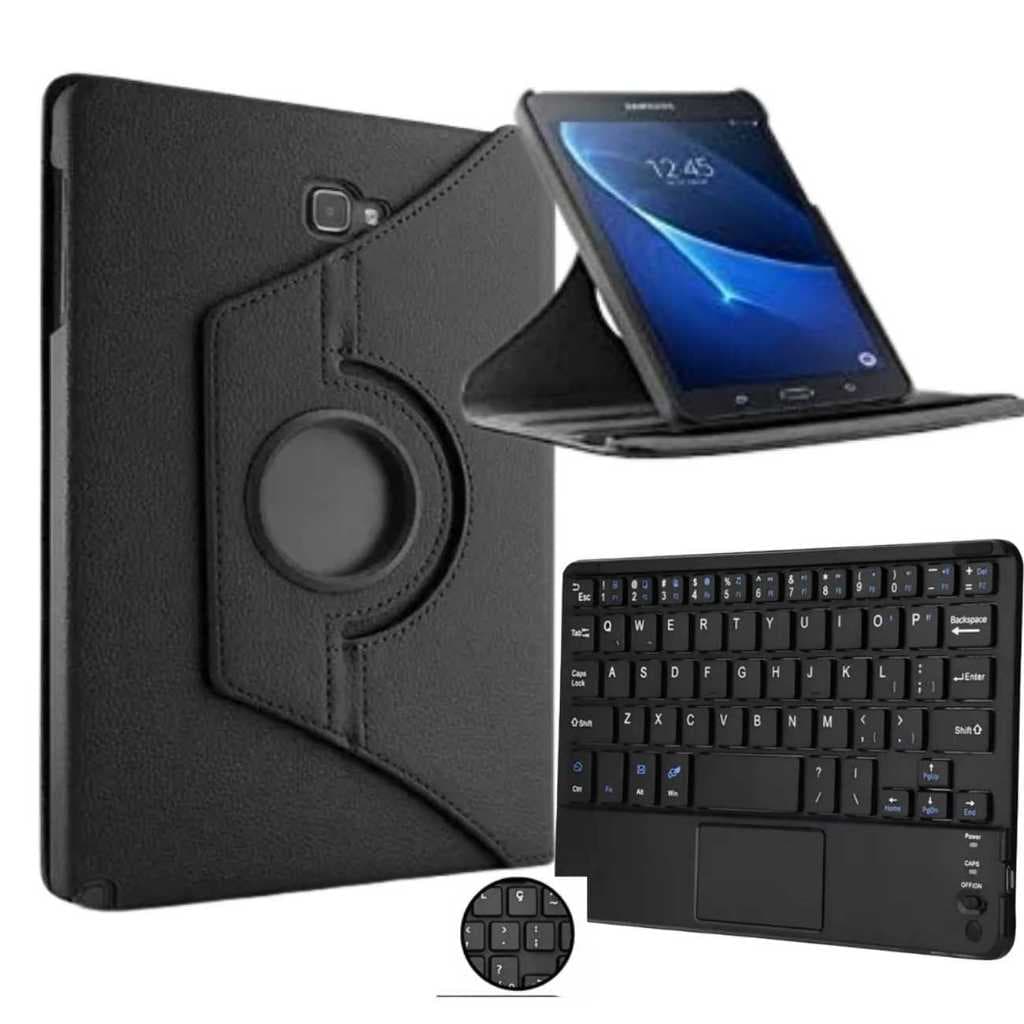 Capa Giratória Para Tablet Sansung Galaxy Tab A 10.1 2016 P585/P580 + Teclado Touch Pad