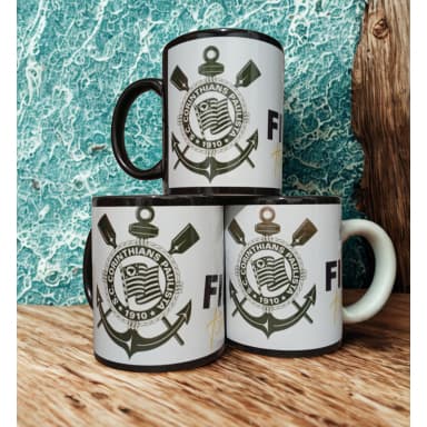 Caneca Cerâmica Corinthians Fiel Torcedor