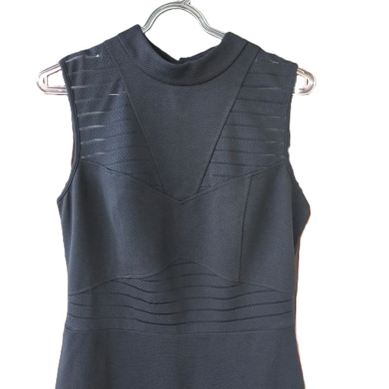 Vestido Social Festa Feminino Midi Tubinho Preto