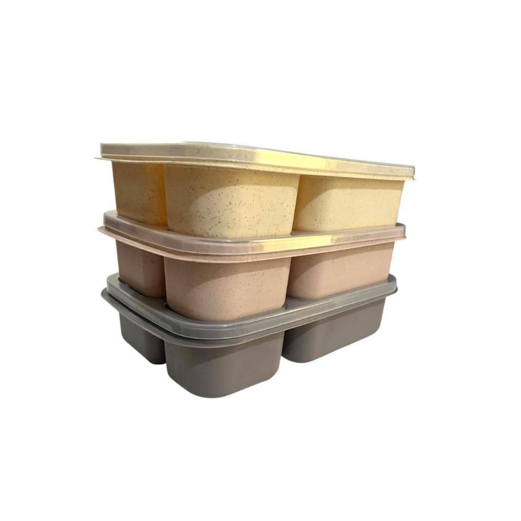 Marmita 3 Compartimentos Bambu BPA Free | Pote para Comida, Marmita Fitness, Lunch Box, Pote Refeição Trabalho e Escola